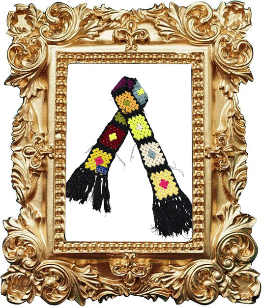 Sciarpa crochet nera