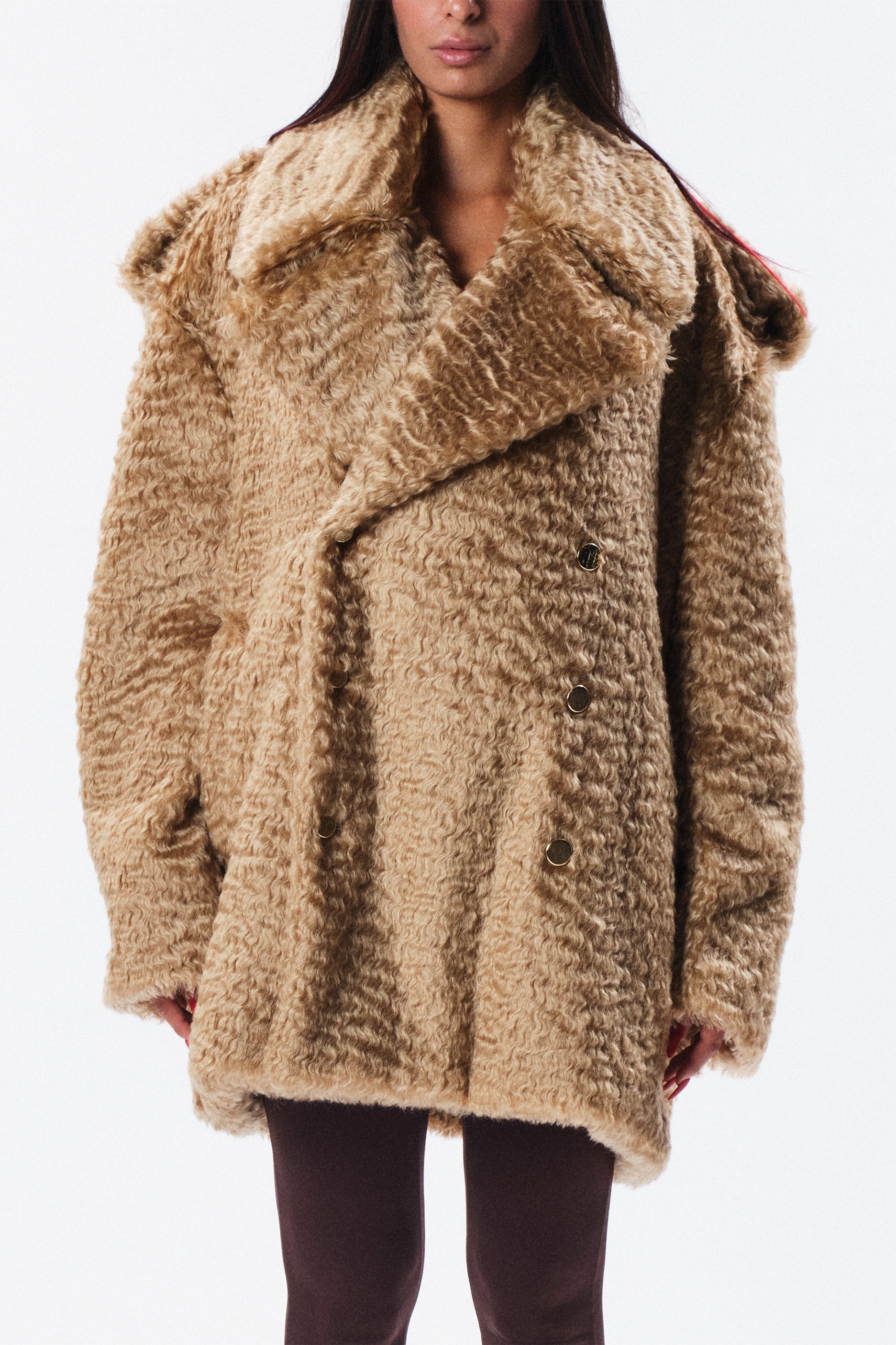 Caban Querelle in mohair alpaca