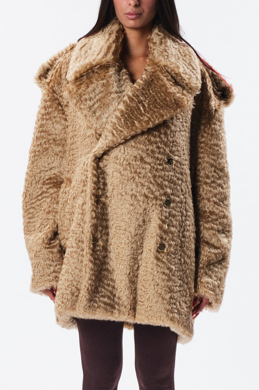 Caban Querelle in mohair alpaca