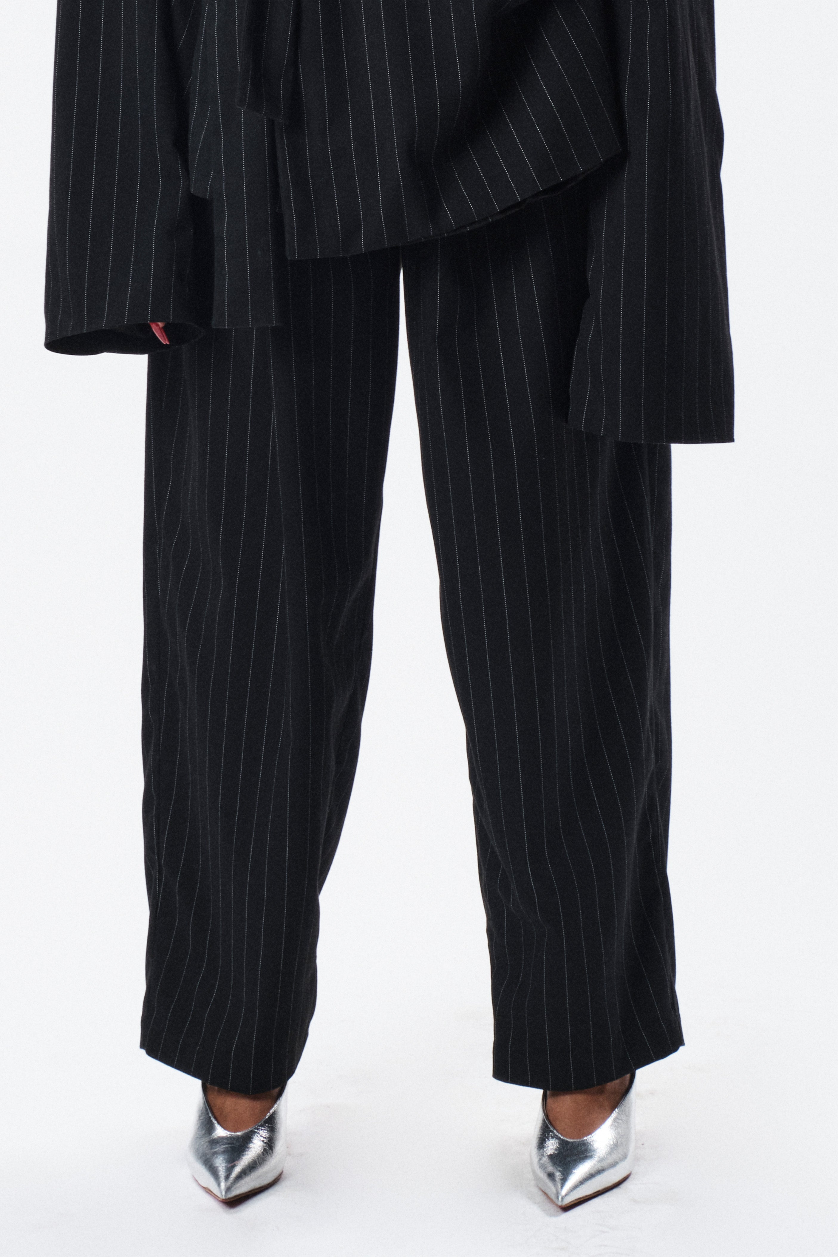 Pantalone Australia gessato nero