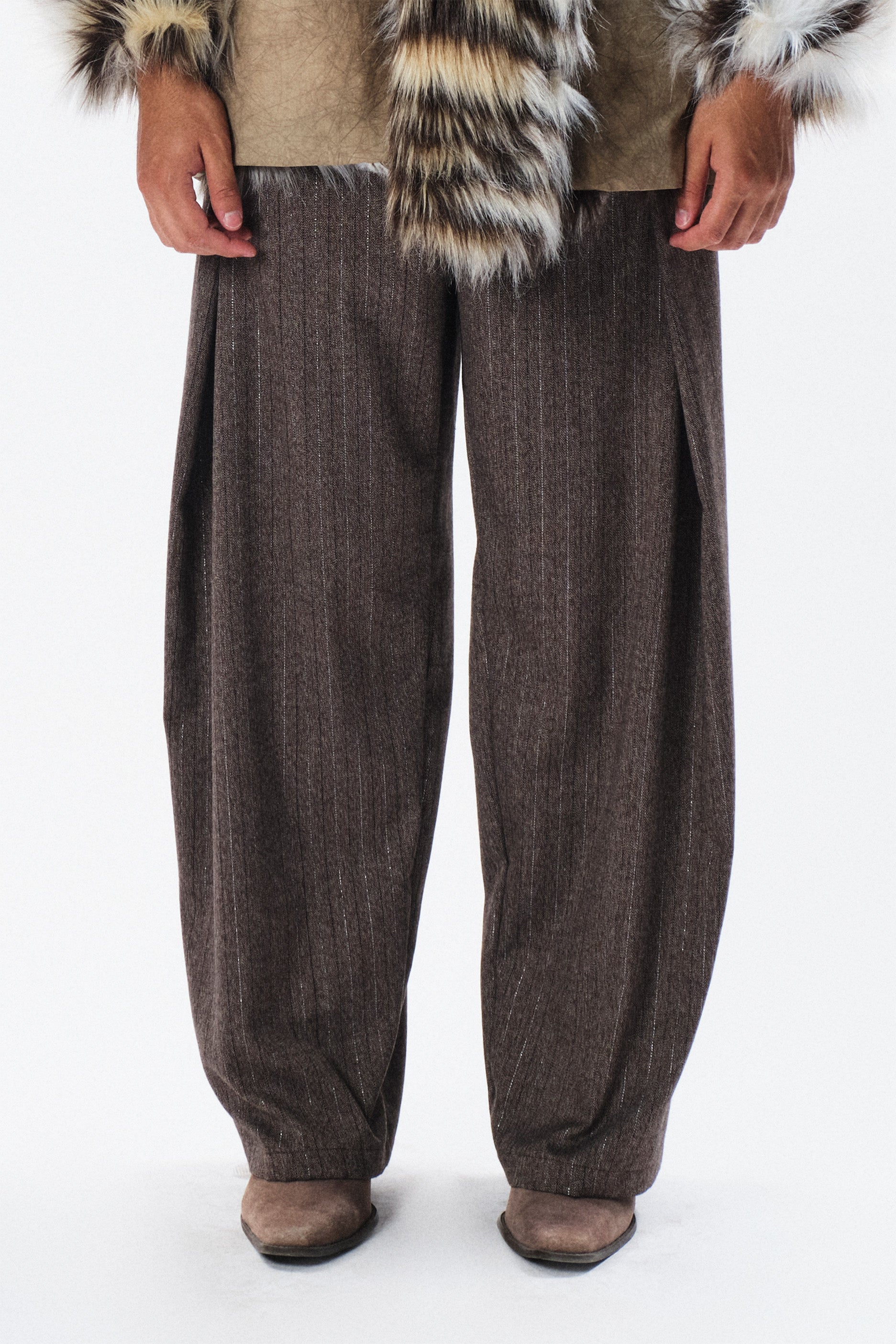 Pantalone Boston gessato
