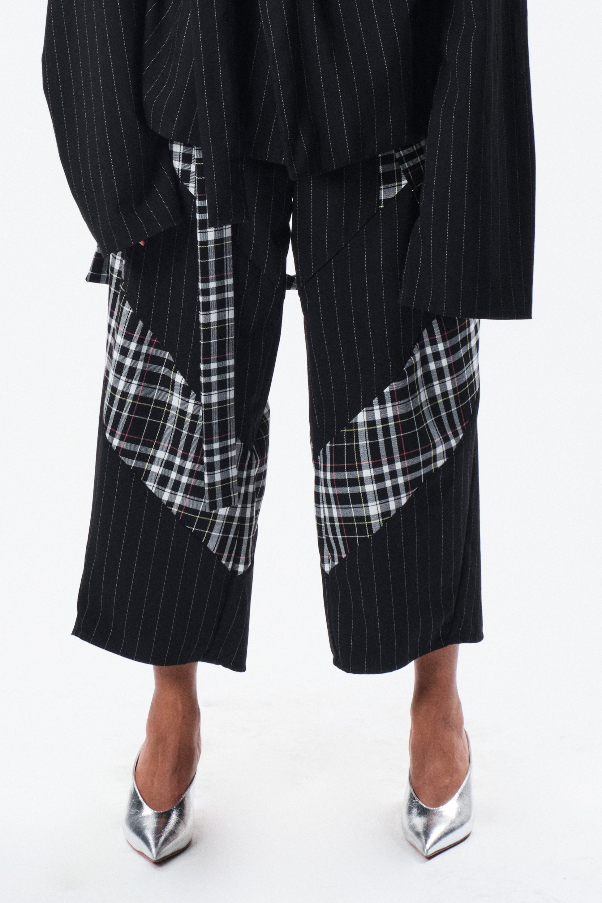 Pantalone piccadilly gessato