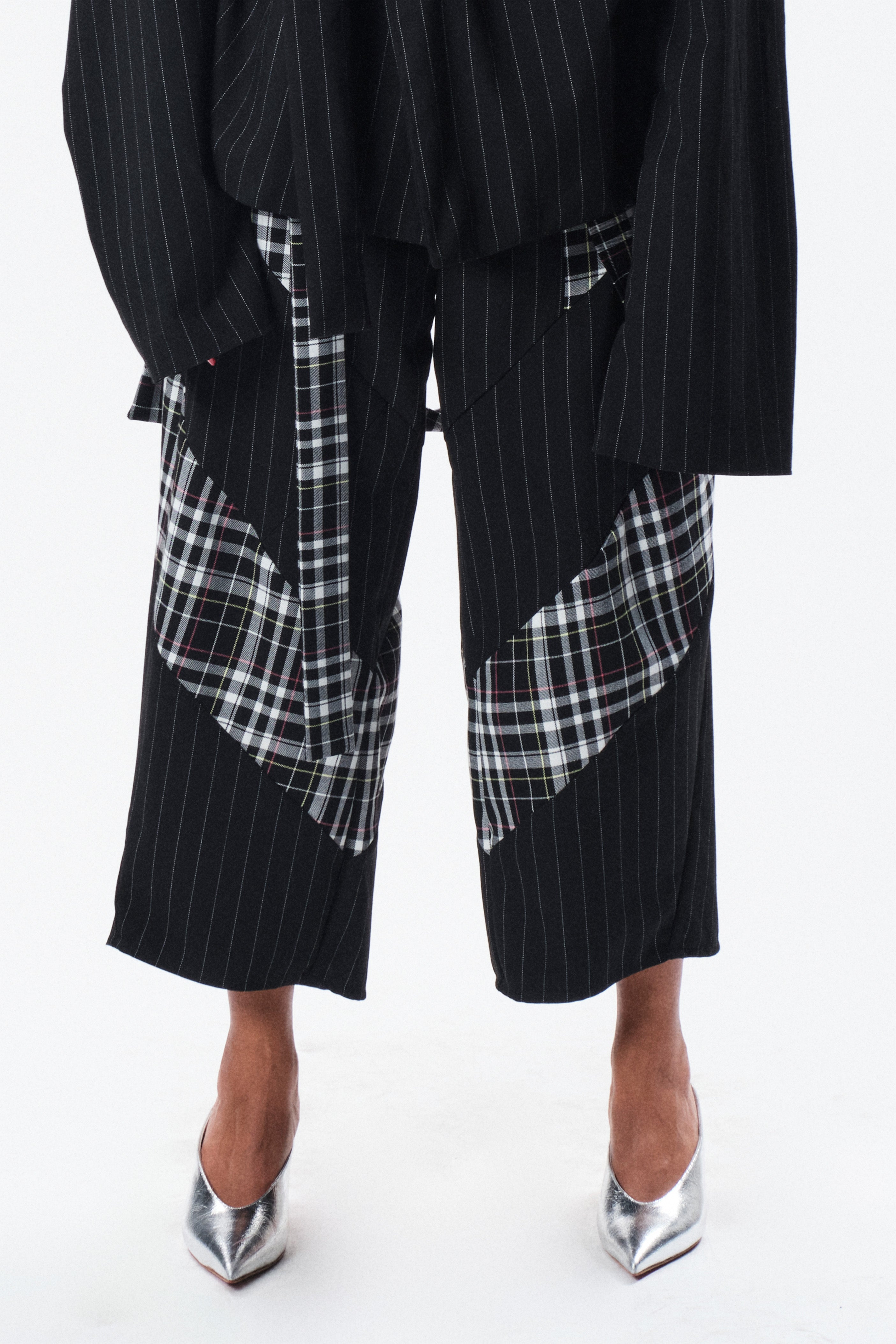 Pantalone piccadilly gessato
