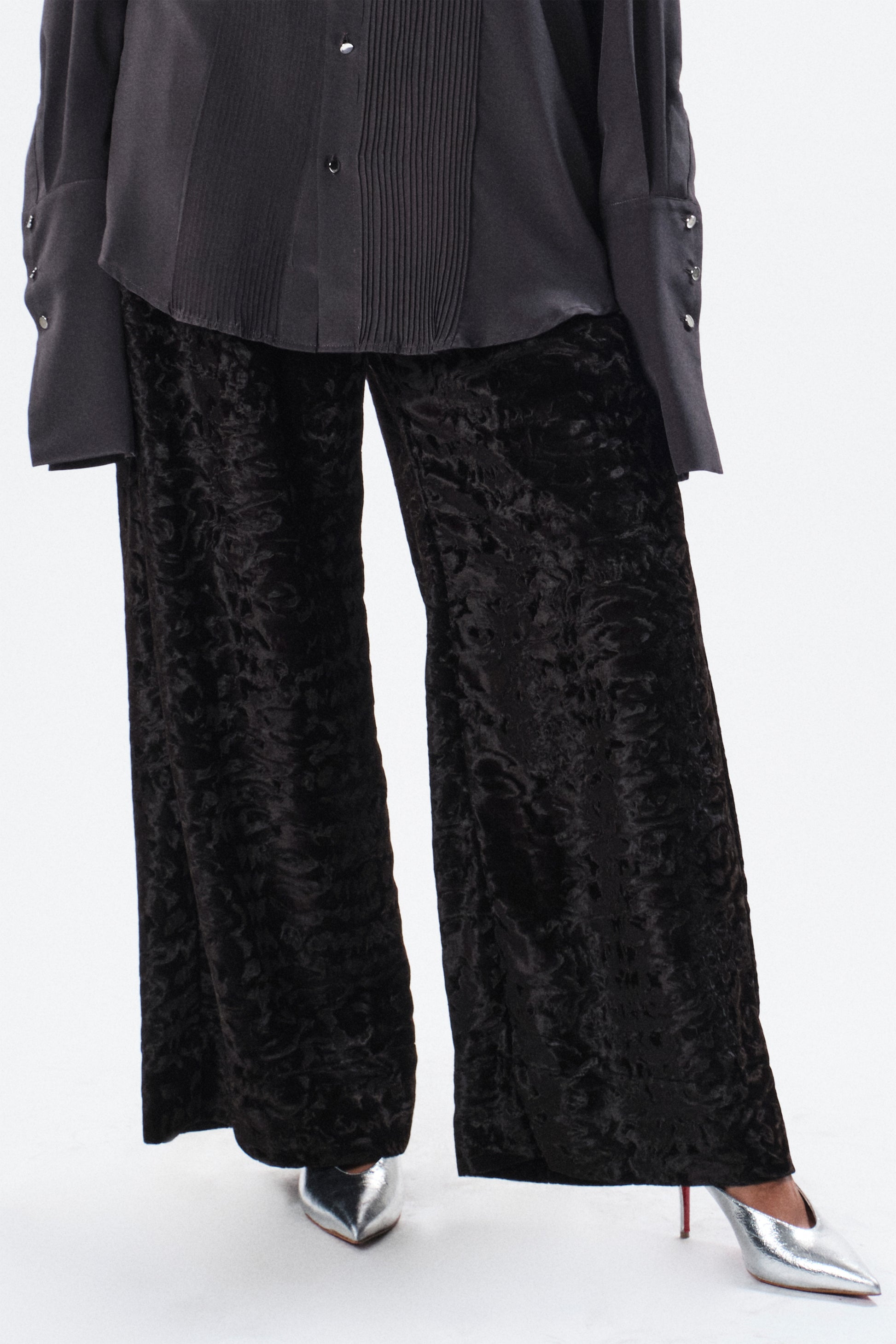 Pantalone effetto astracan