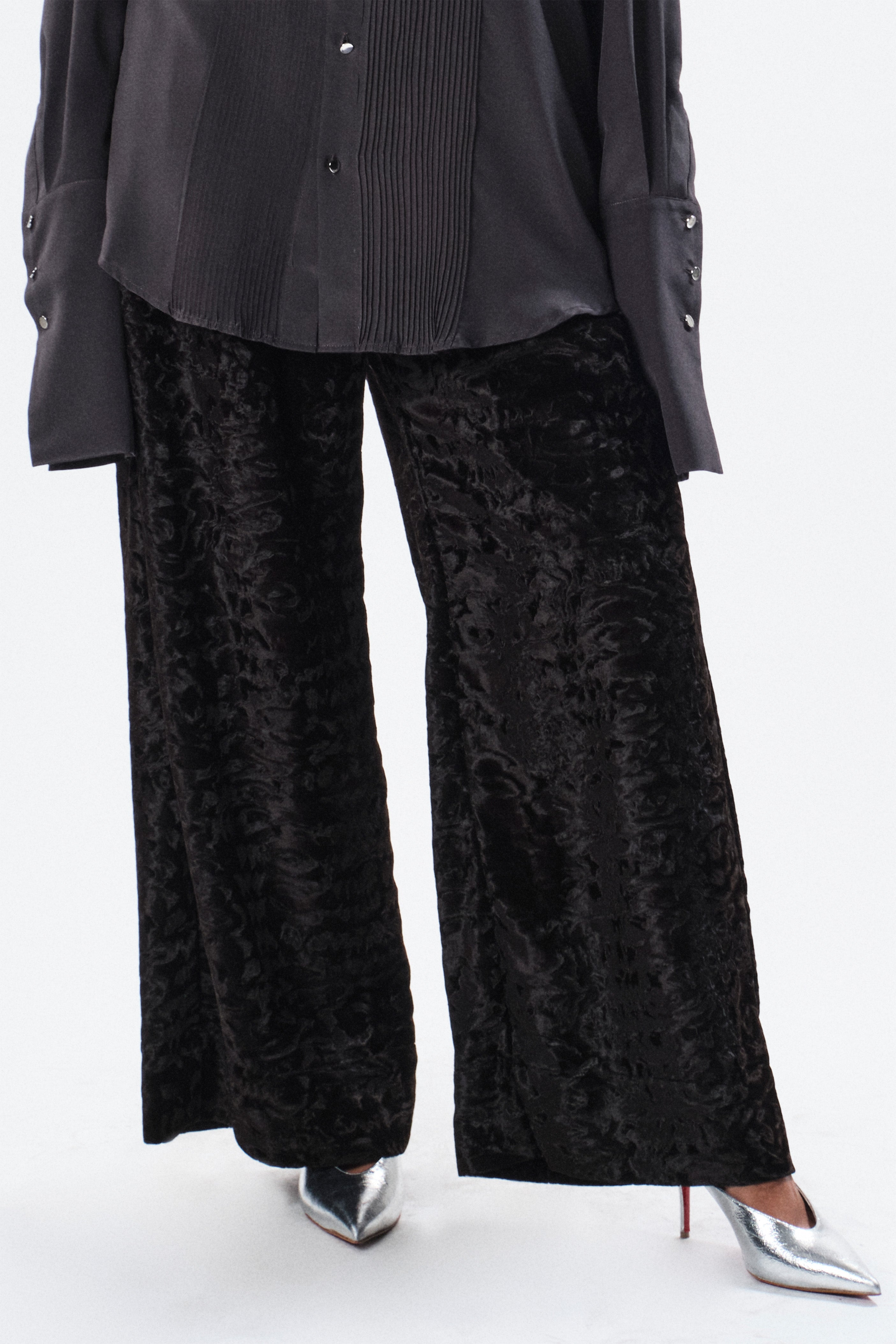 Pantalone effetto astracan