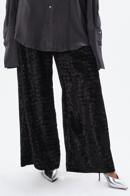Pantalone effetto astracan