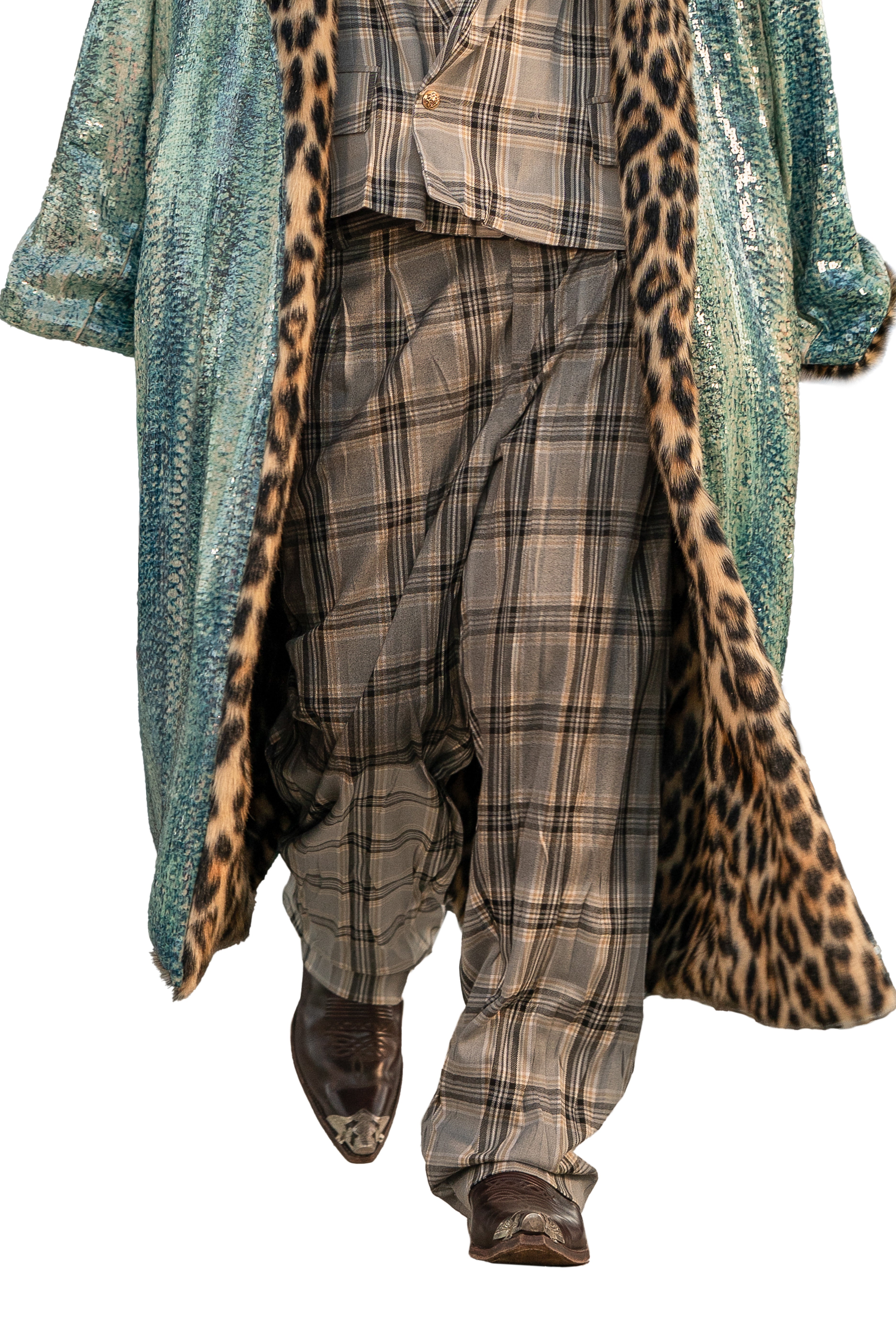 Pantalone in lana tartan