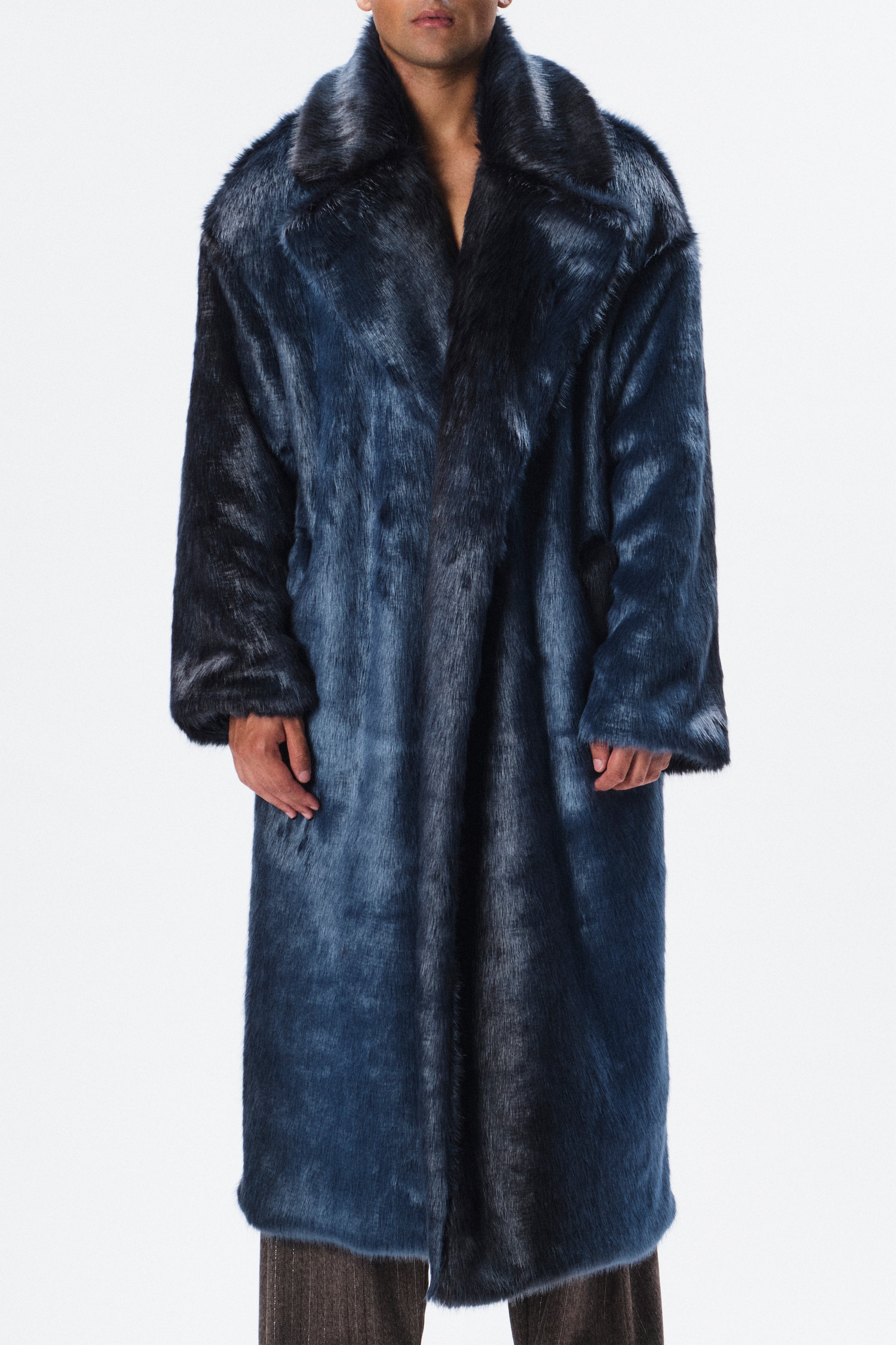 Cappotto Ludwig eco pelliccia degrade