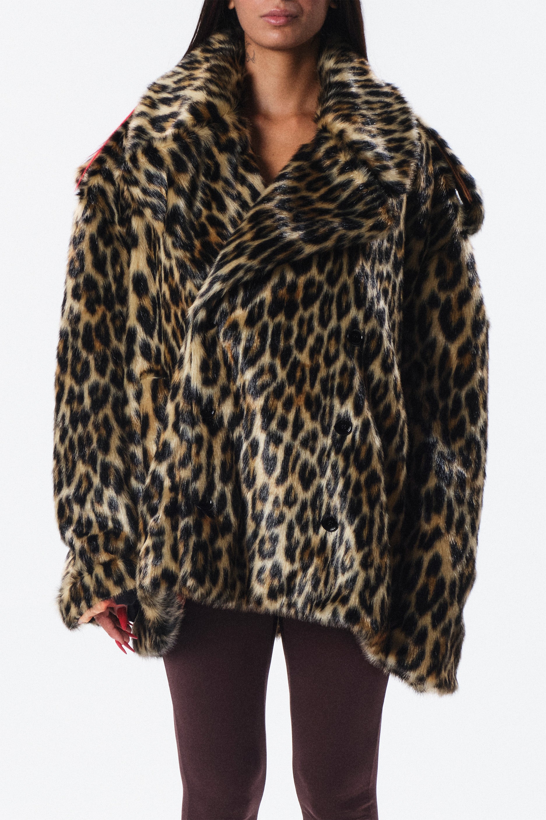 Caban Querelle in ecofur animalier
