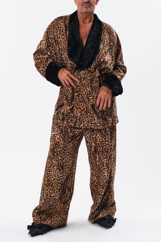 Pijama in velluto animalier